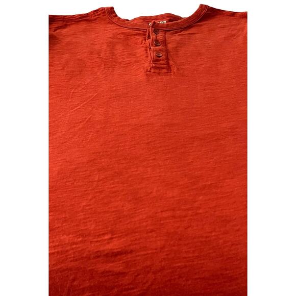 OLD NAVY SOFT WASHED LONG SLEEVE POLO SHIRT, MENS, XL, DARK/BURNT ORANGE - Picture 7 of 11